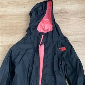 The North Face Kids Raincoat - Black and Pink